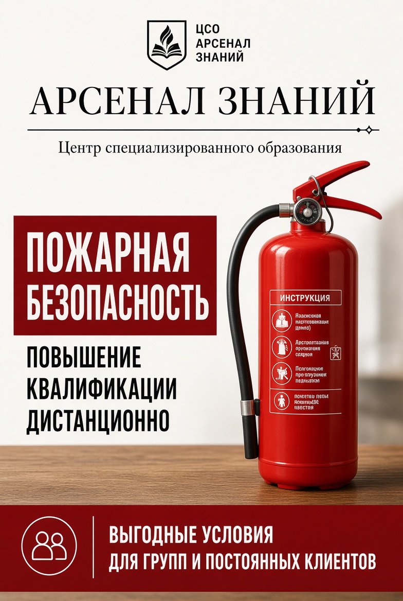 Курсы повышения квалификации по пожарной безопасности дистанционно
